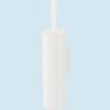 Toiletborstel met houder TUBO 40 cm, wandbevestiging, wit, roestvrij staal, Zack