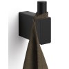 Handdoekhaakje LINEA 5 cm, zwart, roestvrij staal, Zack