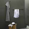 Handdoekenrek LINEA 61 cm, zwart, roestvrij staal, Zack