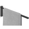 Handdoekenrek CARVO 44 cm, zwart, roestvrij staal, Zack