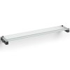 Badkamerplank CARVO 66 cm, zwart, roestvrij staal/glas, Zack