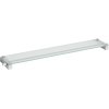 Badkamerplank CARVO 66 cm, mat, roestvrij staal/glas, Zack