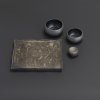 Serveerbord SOLSTICE 21 x 17,5 cm, goud, porselein, Revol