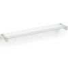 Badkamerplank CARVO 66 cm, wit, roestvrij staal/glas, Zack