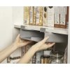 Keukenkast-organizer CUPBOARDSTORE 26 cm, voor folie-rollen en zakken, grijs, Joseph Joseph