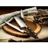 Keukenmes IDÉAL 10 cm, messing klinknagels, zwart, Lion Sabatier