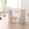 Windlicht CIRCUS 32 cm, wit, staal, Philippi