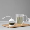 Thee-infuser INFUSION GLOBE 16 cm, wit, glas, Viva Scandinavia