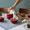 Eetkom 400 ml, rood, keramiek, Staub