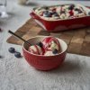 Eetkom 400 ml, rood, keramiek, Staub