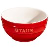 Eetkom 700 ml, rood, keramiek, Staub