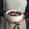 Eetkom 700 ml, wit, keramiek, Staub