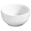 Eetkom 700 ml, wit, keramiek, Staub