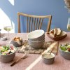 Eetkom 700 ml, set van 4, grijs, keramiek, Staub