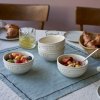 Eetkom 400 ml, set van 4, ivoor, keramiek, Staub