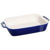 Ovenschaal 27 x 19 cm, blauw, keramiek, Staub