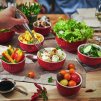 Ramekin 9 cm, set van 2, rood, keramiek, Staub