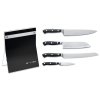 Keukenmessen (set) PREMIER PLUS met houder, 4-delig, zwart, roestvrij staal, F.DICK