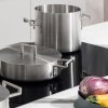 Pannenset CONVIVIO, 4-delig stuks, met deksels, roestvrij staal, Alessi