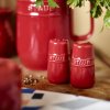 Peper- en zoutstel 7 cm, rood, keramiek, Staub