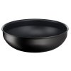 Wok INGENIO ECO RESIST L3979302 26 cm, met afneembaar handvat, zwart, aluminium, Tefal
