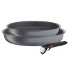 Pannenset INGENIO NATURAL FORCE L3969102, 3-delig, grijs, aluminium, Tefal