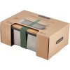 Lunchtrommel 1,25 l, olijf, roestvrij staal, Black+Blum