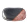 208651 oblazek na odlozeni hulek pebble black 4 5 cm cerna oranzova keramika mij
