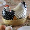 Voorraadpot MOTHER HEN 21 cm, zwart/wit, keramiek, Mason Cash