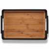 Dienblad NORDIC KITCHEN 50 x 35 cm, zwart, kunststof/bamboe, Eva Solo