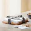 Servethouder NORDIC KITCHEN 19 x 5 cm, zwart, kunststof/bamboe, Eva Solo