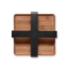 Servethouder NORDIC KITCHEN 19 x 5 cm, zwart, kunststof/bamboe, Eva Solo