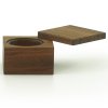 Zout- en specerijenbus GD1 7 cm, met zout, walnoothout, Jack & Lucy