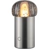 Draagbare tafellamp IRIS 18 cm, LED, zilver, aluminium, Blomus