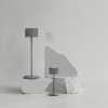 Draagbare tafellamp FAROL MINI 19,5 cm, LED, wit, satelietgrijs, Blomus