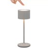Draagbare tafellamp FAROL MINI 19,5 cm, LED, wit, satelietgrijs, Blomus
