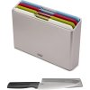 Snijplank FOLIO 98995 30 x 20 cm, set van 4 stuks + keukenmes, kunststof, Joseph Joseph