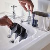 Tandenborstelbeker EASYSTORE LUXE 70581 zilver, roestvrij staal, Joseph Joseph