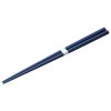 Eetstokjes 22,5 cm, marineblauw blauw / wit, bamboe, MIJ