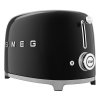 Broodrooster TSF01BLEU, 2 sleuven, zwart, Smeg