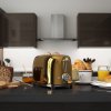 Broodrooster TSF01GOEU, 2 sleuven, goud, Smeg