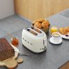 Broodrooster TSF01WHMEU, 2 sleuven, mat wit, Smeg