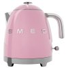 Waterkoker 50'S STYLE MINI KLF05PKEU, 800 ml, pastelroze, Smeg