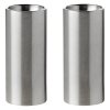 Peper- en zoutstel ARNE JACOBSEN, 2-delig, zilver, roestvrij staal, Stelton