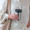 Thermosbeker MAKE & TAKE 200 ml, donkergrijs, staal, Brabantia
