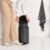 Pedaalemmer NEWICON 12 l, confident grey, staal, Brabantia