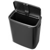 Touch prullenbak BO TOUCH BIN 60 l, confident grey, staal, Brabantia