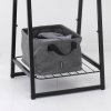 Wasmand 35 l, peper zwart, stof, Brabantia