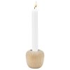 Waxinelichthouder ORA 6,5 cm, bruin, beukenhout, Stelton