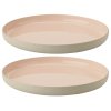 Ontbijtbord EMMA 19 cm, set van 2 stuks, roos, keramiek, Stelton